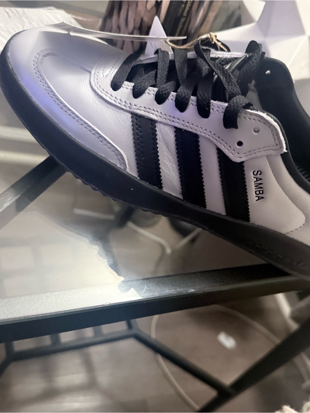 Adidas Samba Men's White/Black Classic Sneakers
